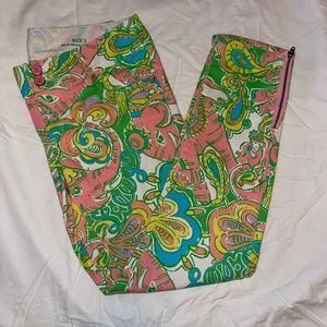 Lilly Pulitzer Worth Skinny Mini Zip Jeans